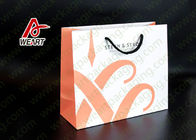 Fish Logo Pink Promotional Paper Bags Environment - Friendly Material