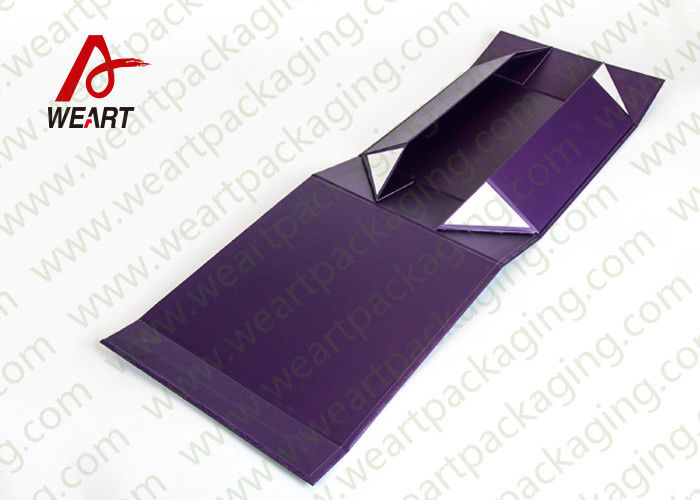 UV Coated Automatic Foldable Paper Boxes Gift Packaging With Magnets
